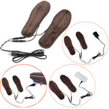 USB Electric Powered Fur Heated Insoles - Accessories for shoes