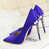 Metal Carved High Heels Pumps - Accessories for shoes