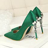 Metal Carved High Heels Pumps - Accessories for shoes