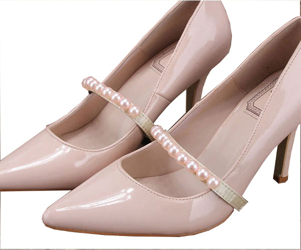 Beautiful Artificial Pearl Decoration Band Strap - Accessories for shoes