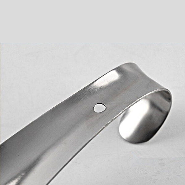15cm Professional Silver Shiny Metal Shoe Horn - Accessories for shoes