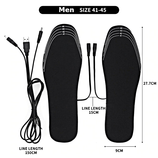 USB Electric Powered Heated Insoles - Accessories for shoes