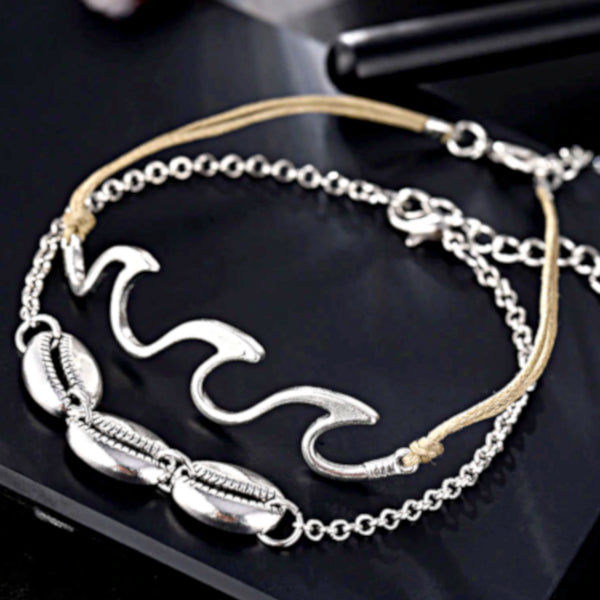 Beach Wave Shell Anklet Bracelet - Accessories for shoes