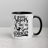 Good Shoes Good Places Custom Print Mug - Color - Accessories for shoes