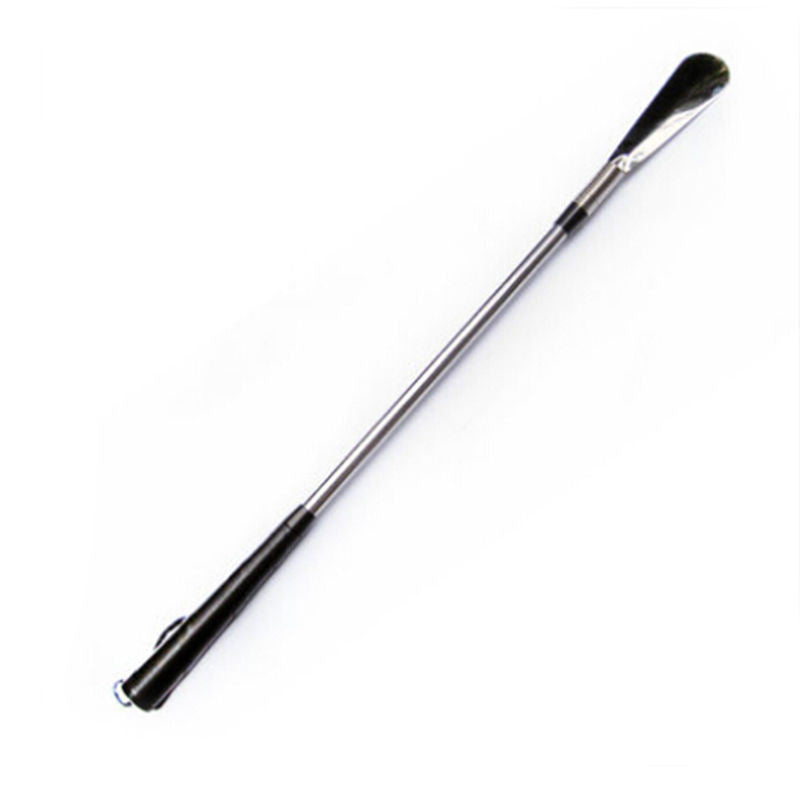 One-pcs 58cm Long Handle Metal Silver Color Shoe Horn - Accessories for shoes