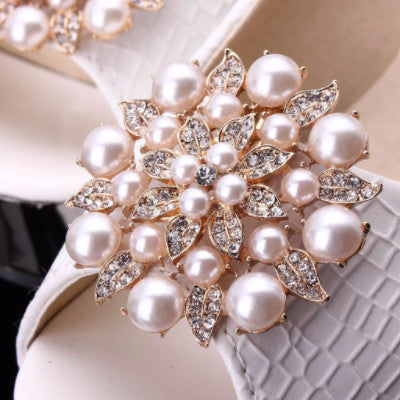 Elegant Pearl Rhinestone Shoe Clip – accessories4shoes